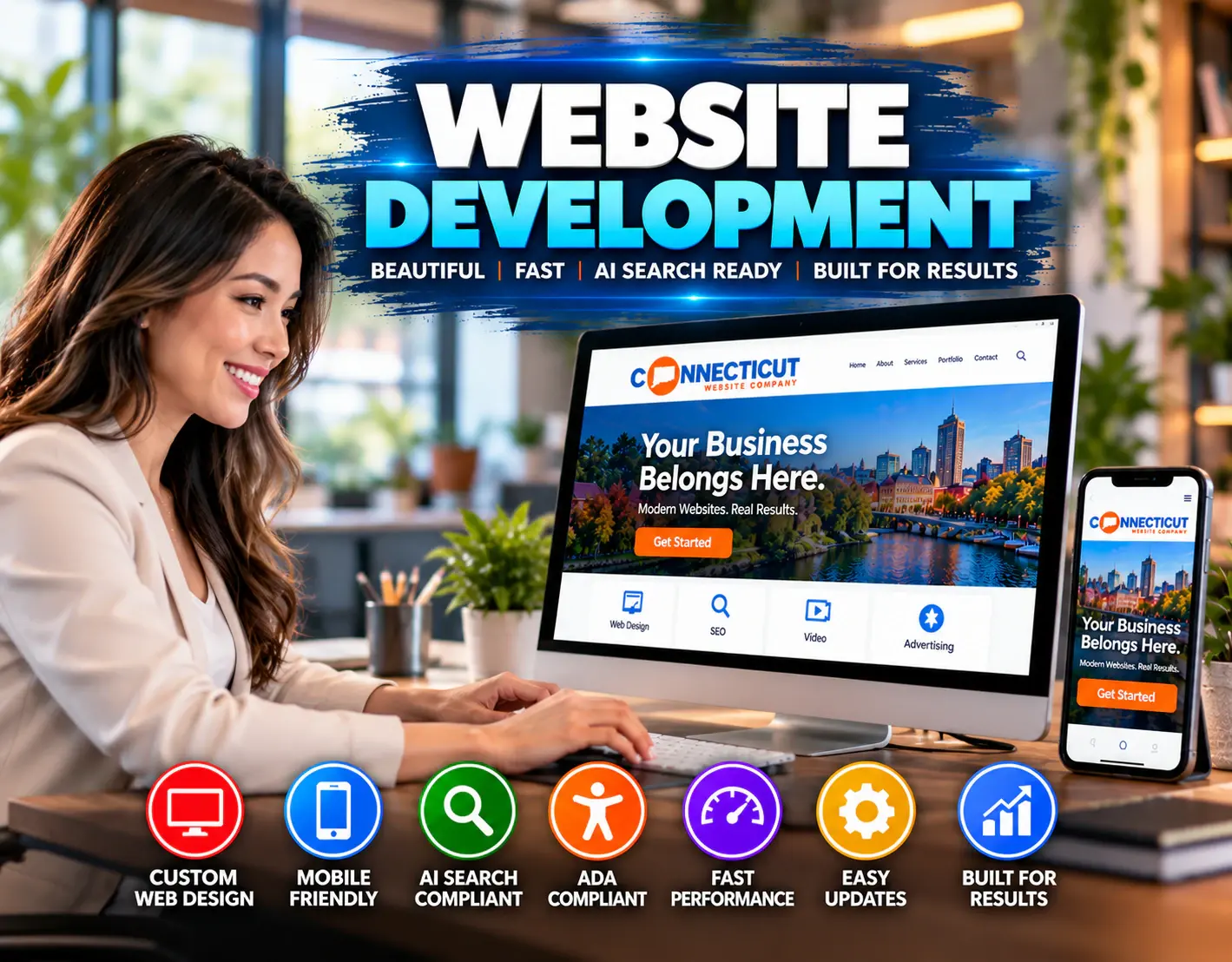 website development is ct